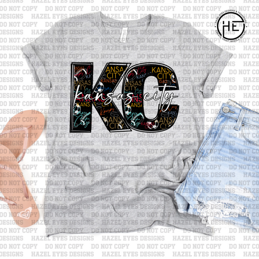 KC Colors Word Collage DTF Transfer