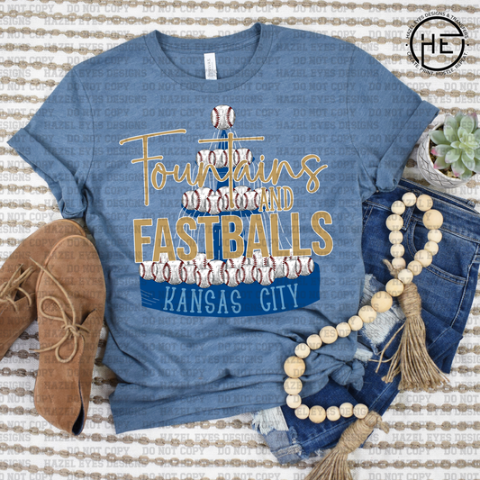 Fountains and Fastballs KC DTF Transfer