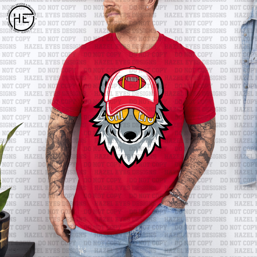 Chiefs Wolf Hat DTF Transfer