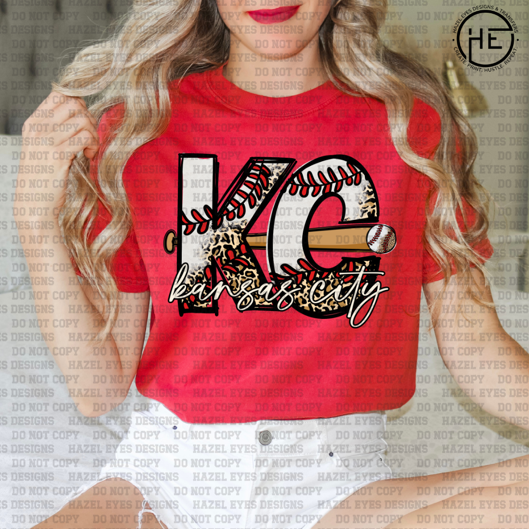 Kansas City Baseball Font DTF Transfer