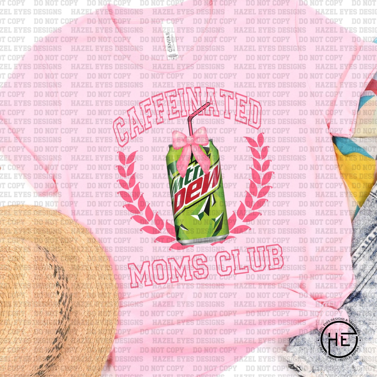 Mountain Dew Caffeinated Mom - DTF Transfer