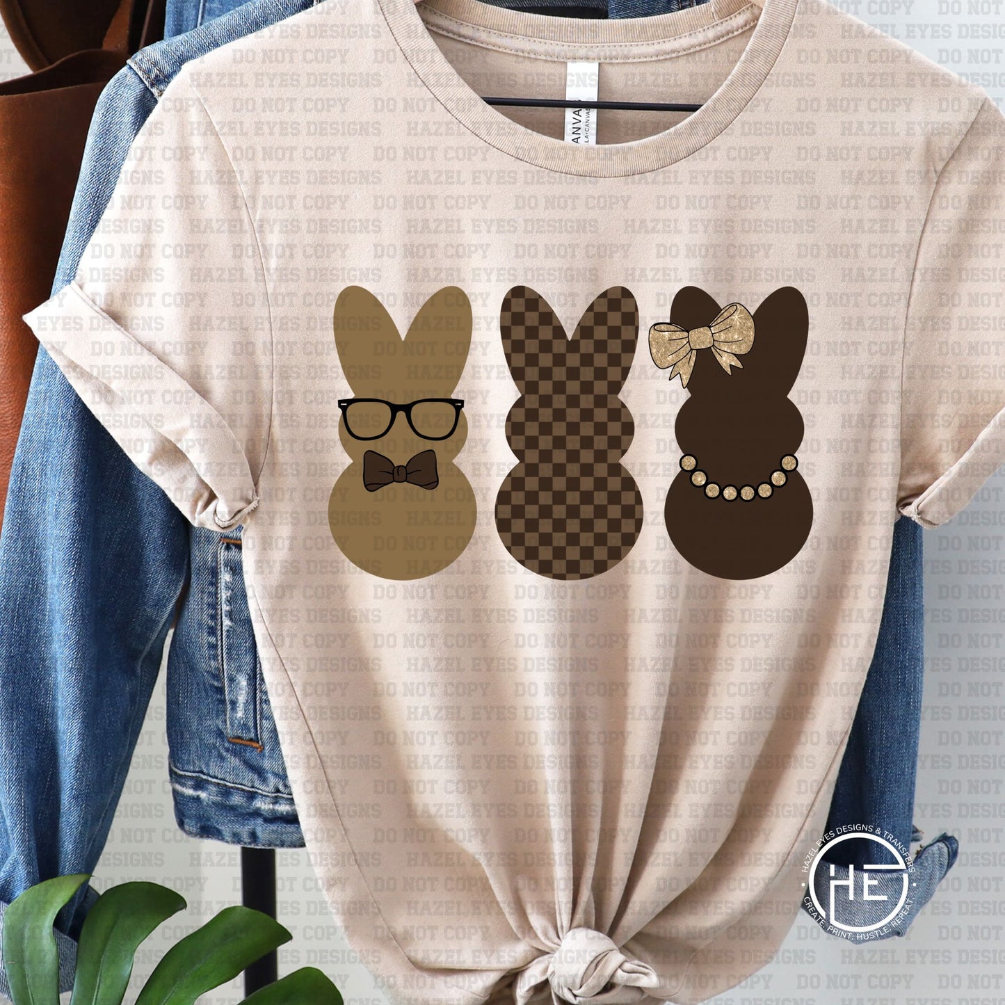 Designer Bunny Peeps - DTF Transfer