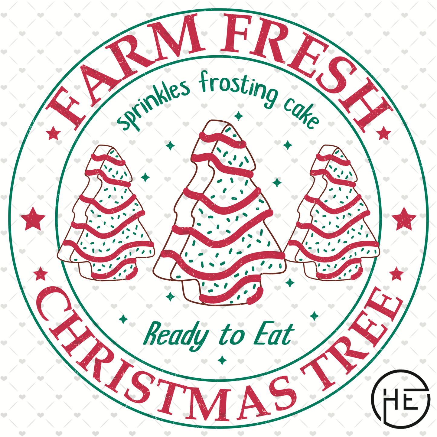 Farm Fresh Christmas Tree Snack - DTF Transfer