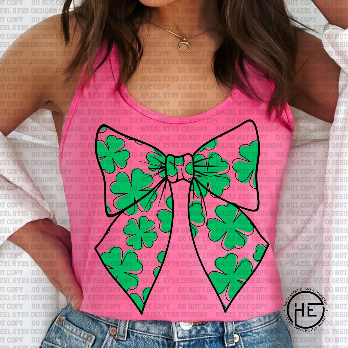 Shamrock Bow  - DTF Transfer