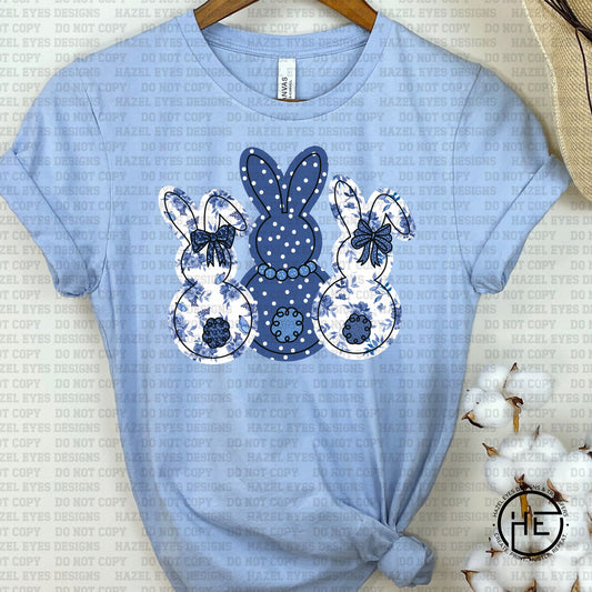 Toile Dot Bunnies - DTF Transfer